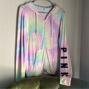 Victoria’s Secret tie-dye zip up hoodie